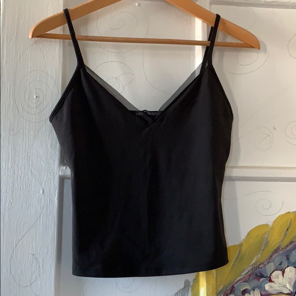Basic black Spagetti straps shirt